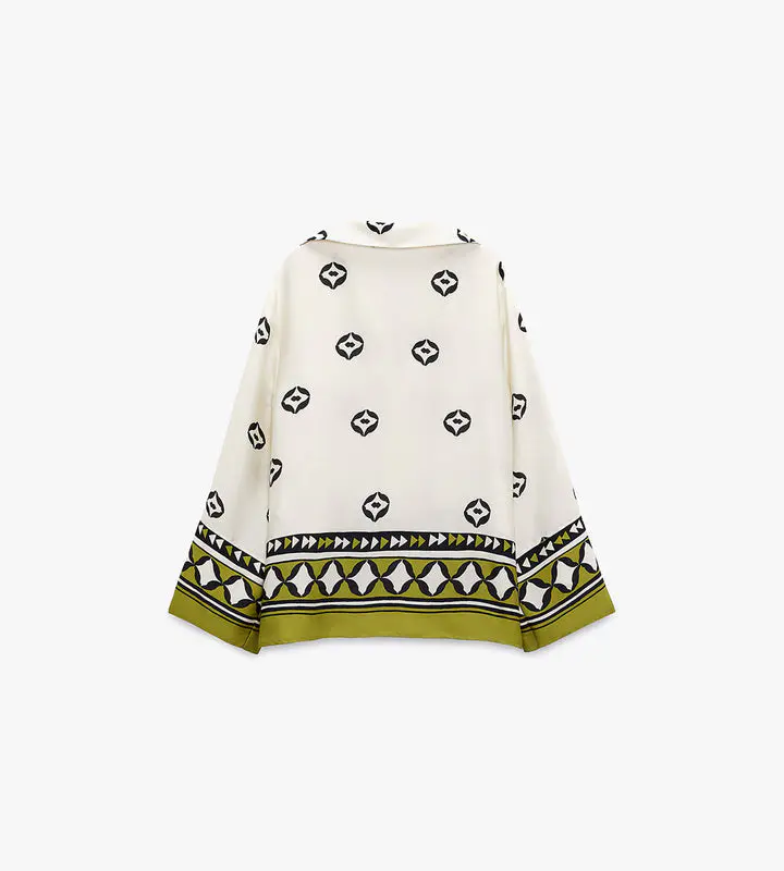 Tree Print Blouse